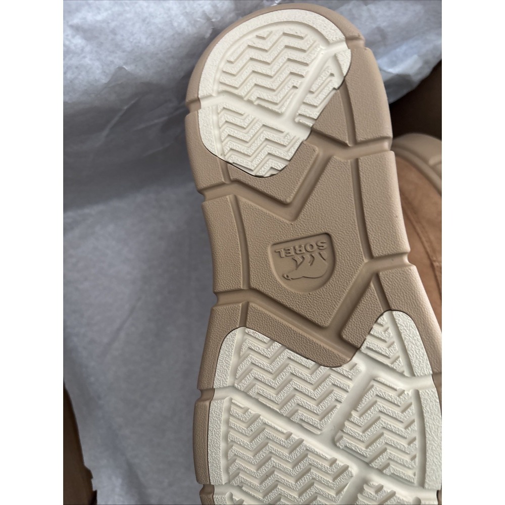 SOREL EXPLORER III SLIP-ON COZY WATERPROOF BOOTIE SUEDE TAWNY SIZE 7 - Picture 4 of 5